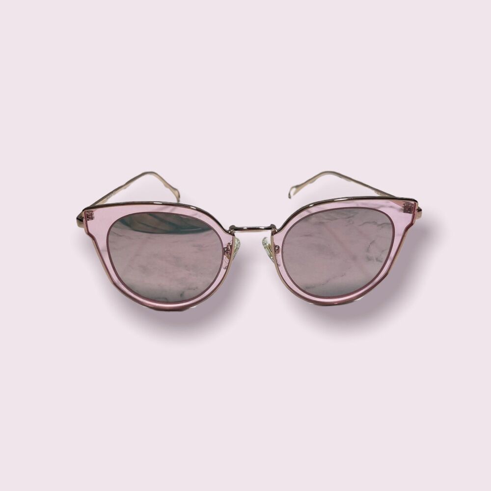 Sojos‎ Metallic Pink Mirrored Lenses Festival Boho Sunglasses